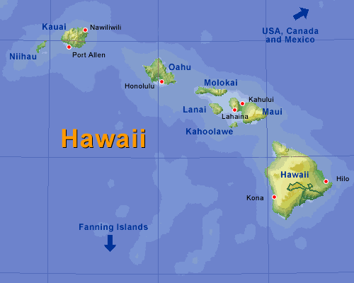 Map Hawaii