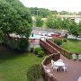 view of the pool from our balcony