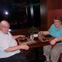 Norman & Suzanne about to enjoy our meal at Silk Harvest