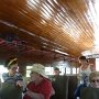 the inside of our train car