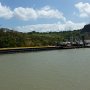 first we see an empty barge