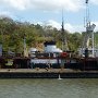 then the dredging machine