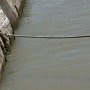 we are now tied up, this locks has 2 steps, so we will be lowered 27 feet for each step