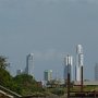 we see the sky scrappers of Panama City