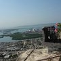 we can see the two ships in a distance