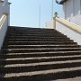 steps coming down from the view point to the parking lot