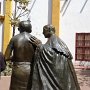 this is the statue of the priest that helped liberate the slaves