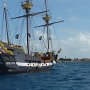this is a pirate ship that I am sure they use for tours