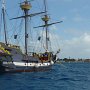 this is a pirate ship that I am sure they use for tours