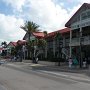 this is a shopping street along the shore