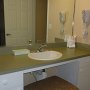 room under sink for wheelchair