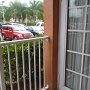 balcony facing parking