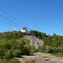 Cable car that brings you to the top of the falls