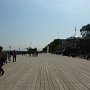 boardwalk in front of the hotel